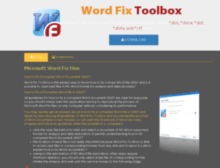 wordfilefix.com screenshot