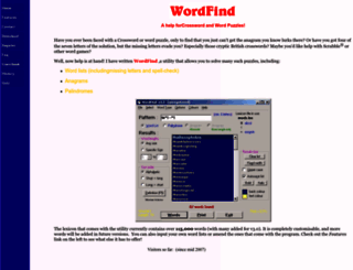 wordfind.andyscouse.com screenshot