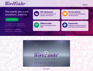 wordfinder.com screenshot
