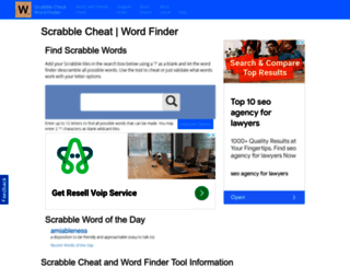 wordfindercheat.com screenshot