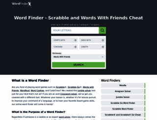 wordfinderx.com screenshot