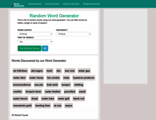 wordgenerator.info screenshot
