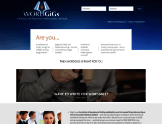wordgigs.com screenshot