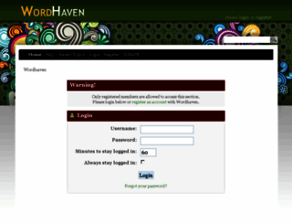 wordhaven.net screenshot