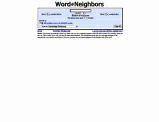 wordneighbors.ust.hk screenshot