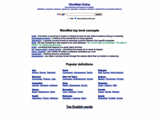 wordnet-online.com screenshot