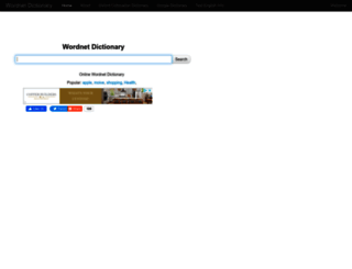 wordnet-online.freedicts.com screenshot