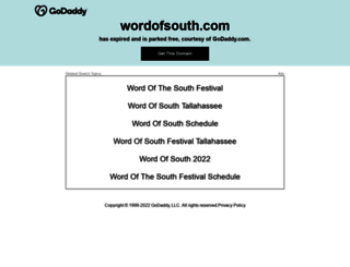wordofsouth.com screenshot