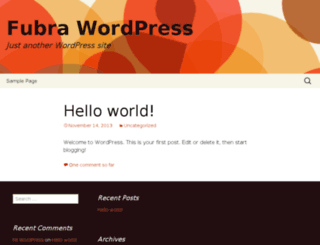 wordpress.fubra.com screenshot