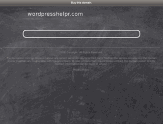 wordpresshelpr.com screenshot