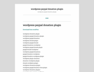 wordpresspaypaldonationplugin.wordpress.com screenshot