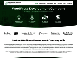 wordpresswebsite.in screenshot