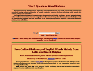 wordquests.info screenshot