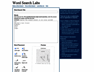 wordsearchlabs.com screenshot