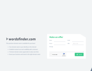 wordsfinder.com screenshot