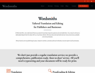 wordsmiths.org.uk screenshot