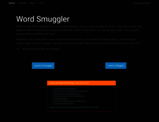 wordsmuggler.com screenshot