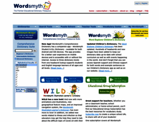 wordsmyth.net screenshot