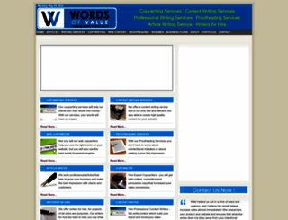 wordsofvalue.com screenshot