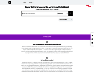 wordswithletter-develop.netlify.app screenshot