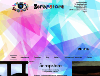 workandplayscrapstore.org.uk screenshot