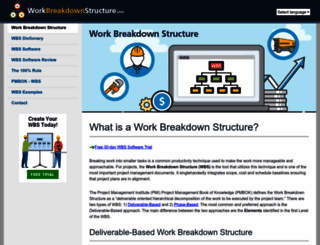 workbreakdownstructure.com screenshot