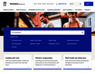 workcoverqld.com.au screenshot