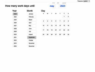 workdaysuntil.com screenshot