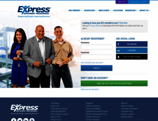 workforce.expresspros.com screenshot
