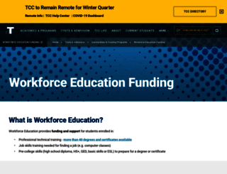 workforce.tacomacc.edu screenshot