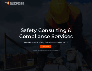 workforcecompliancesafety.ca screenshot