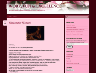 workfunandexcellence.wordpress.com screenshot