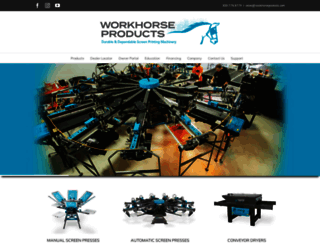 workhorseproducts.com screenshot