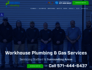 workhouseplumbing.com screenshot