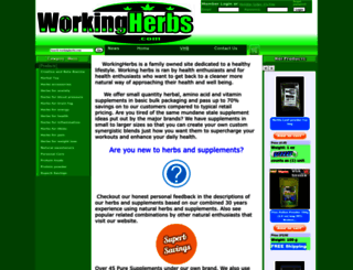 workingherbs.com screenshot
