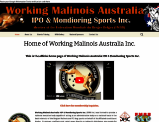 workingmalinoisaustralia.com screenshot
