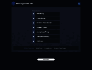 workingproxies.info screenshot