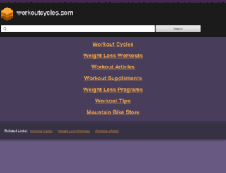 workoutcycles.com screenshot