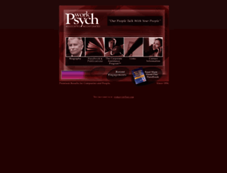 workpsychcorp.com screenshot