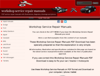 workshop-service-manuals.com screenshot
