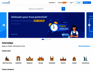 workshop.internshala.com screenshot