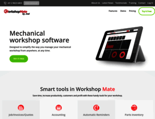 workshopmate.com.au screenshot