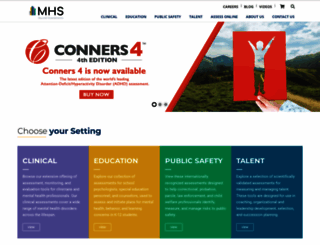 workshops.mhs.com screenshot
