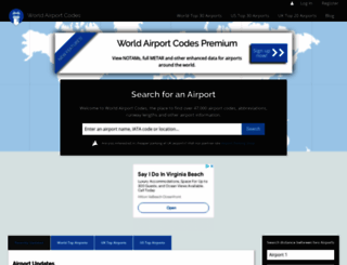 world-airport-codes.com screenshot