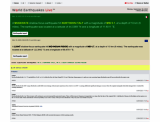 world-earthquakes.com screenshot