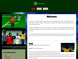 world-football-legends.co.uk screenshot