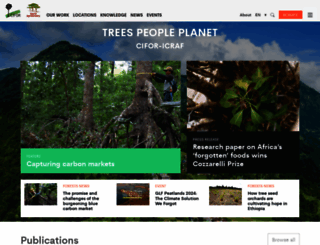 worldagroforestrycentre.org screenshot