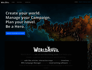 worldanvil.com screenshot