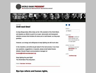 worldbankpresident.org screenshot