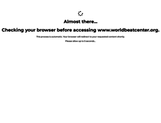 worldbeatcenter.org screenshot